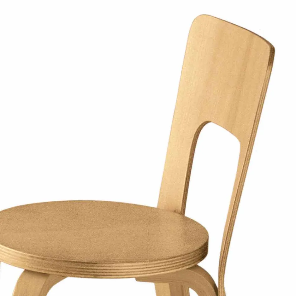 Sedia da Cucina in Legno di Faggio Curvato Naturale Made in Italy - Cassiopea Viadurini