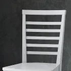 Sedia da Cucina in Legno Massello di Faggio Design Italiano - Jeanine Viadurini