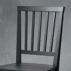 Sedia da Cucina Legno Massello di Faggio Design Elegante Italiano - Rosita Viadurini