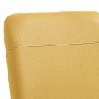 Sedia da Cucina o Soggiorno in Ecopelle Colorata e Metallo Design - Hermione Viadurini