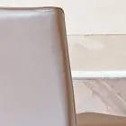 Sedia da Cucina Rivestita in Pelle con Struttura in Frassino Made in Italy - Sunny  Viadurini