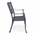 Sedia da Esterno Impilabile in Alluminio Bianco o Antracite, 4 Pezzi - Ode Viadurini