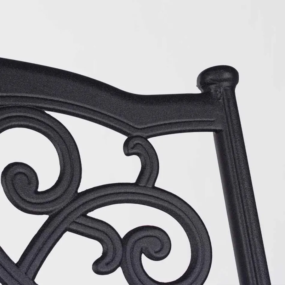 Sedia da Esterno Impilabile in Alluminio Bianco o Antracite, 4 Pezzi - Ode Viadurini