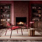 Sedia da Esterno Impilabile in Alluminio Made in Italy, 2 Pezzi - Shyla Viadurini