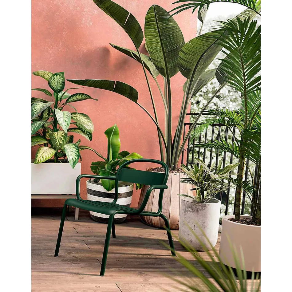 Sedia da Esterno Impilabile in Alluminio Made in Italy, 2 Pezzi - Shyla Viadurini