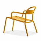 Sedia da Esterno Impilabile in Alluminio Made in Italy, 2 Pezzi - Shyla Viadurini