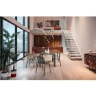 Sedia da Esterno Impilabile in Metallo Made in Italy, 4 Pezzi - Prunella Viadurini