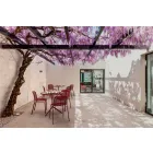 Sedia da Esterno Impilabile in Metallo Made in Italy, 4 Pezzi - Prunella Viadurini