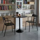 Sedia da Esterno Impilabile in Metallo Made in Italy, 4 Pezzi - Xylia Viadurini