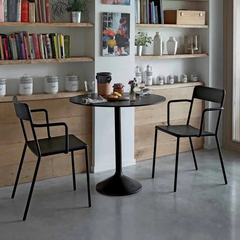 Sedia da Esterno Impilabile in Metallo Made in Italy, 4 Pezzi - Xylia Viadurini