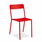 Sedia da Esterno Impilabile in Metallo Made in Italy, 4 Pezzi - Xylia Viadurini