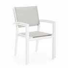 Sedia da Esterno Impilabile in Textilene Homemotion, 6 Pezzi - Narcissa Viadurini