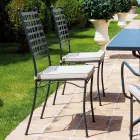 Sedia da Esterno in Acciaio Zincato Impilabile 4 Pezzi Made in Italy - Sibo  Viadurini