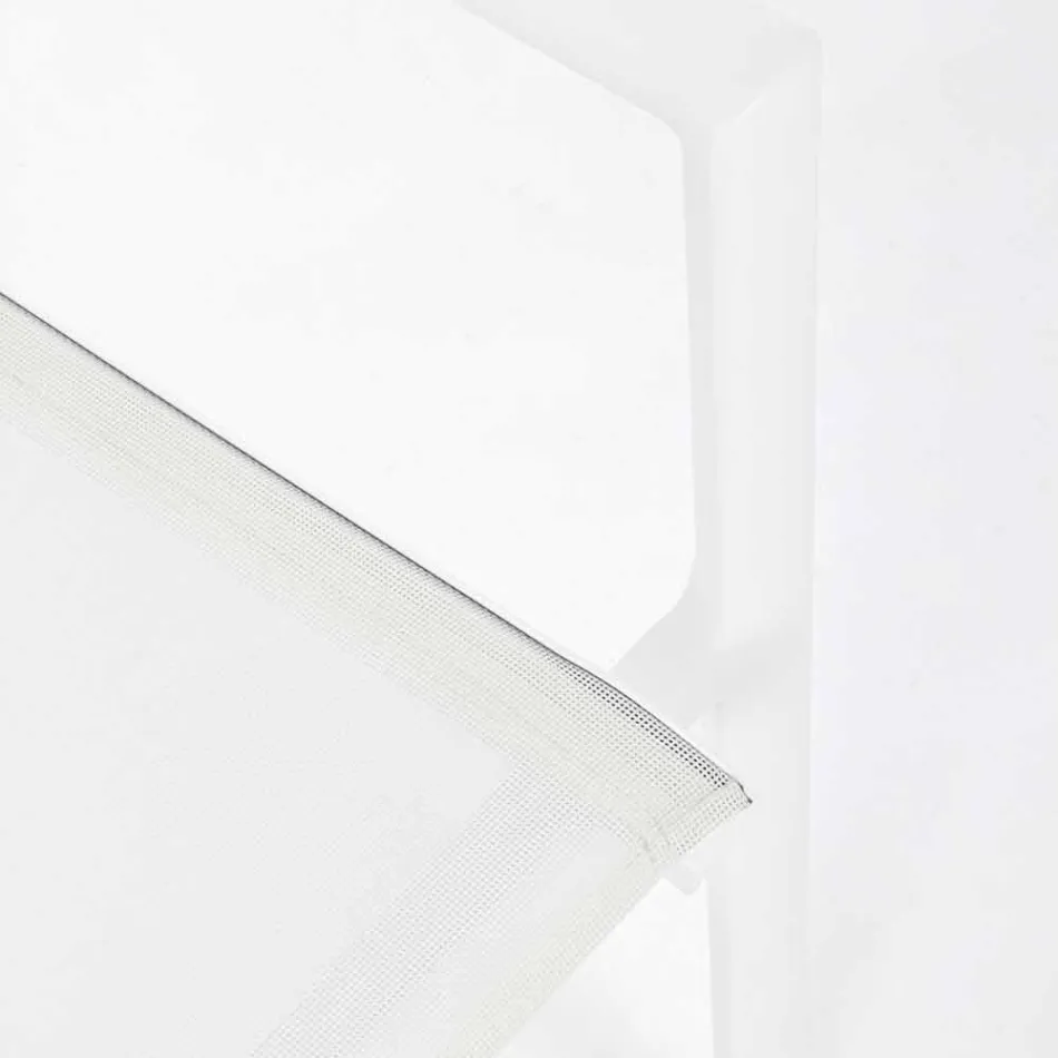 Sedia da Esterno in Alluminio con Braccioli di Design Homemotion - Casper Viadurini