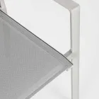 Sedia da Esterno in Alluminio con Braccioli di Design Homemotion - Casper Viadurini