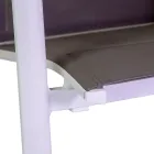 Sedia da Esterno in Alluminio con Textilene a Doppio Strato - Escursione Viadurini