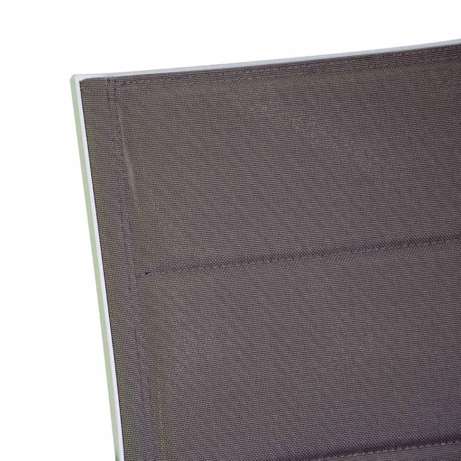 Sedia da Esterno in Alluminio con Textilene a Doppio Strato - Escursione Viadurini