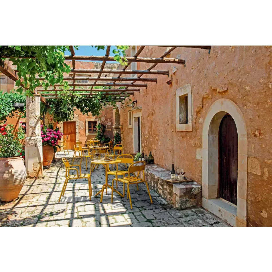 Sedia da Esterno in Alluminio Impilabile Made in Italy, 4 Pezzi - Ulyssa Viadurini