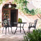 Sedia da Esterno in Alluminio Verniciato in Finitura Opaca, 2 Pezzi - Casiro Viadurini