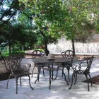 Sedia da Esterno in Alluminio Verniciato in Finitura Opaca, 2 Pezzi - Casiro Viadurini