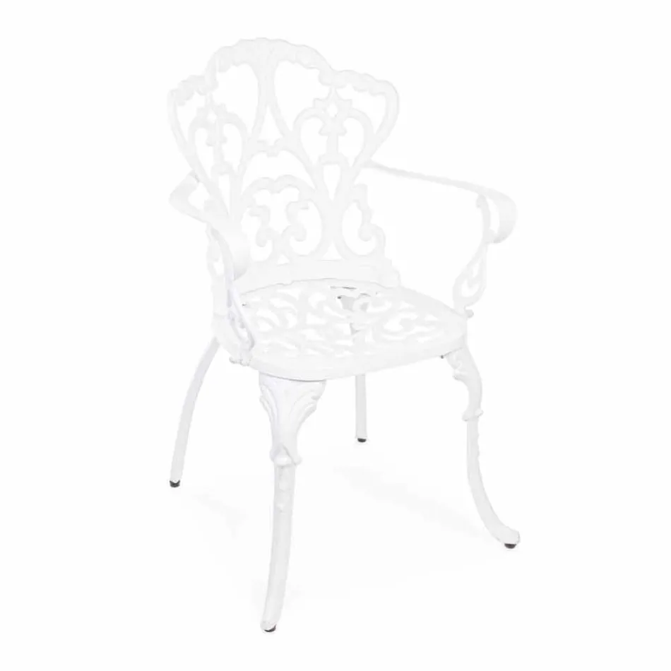 Sedia da Esterno in Alluminio Verniciato in Finitura Opaca, 2 Pezzi - Casiro Viadurini