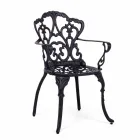 Sedia da Esterno in Alluminio Verniciato in Finitura Opaca, 2 Pezzi - Casiro Viadurini