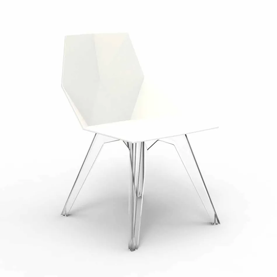 Sedia da esterno in policarbonato e polipropilene Faz Vondom di design Viadurini