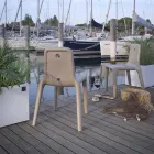 Sedia da Esterno in Polietilene 7 Colori Made in Italy 2 Pezzi - Ronnie Viadurini