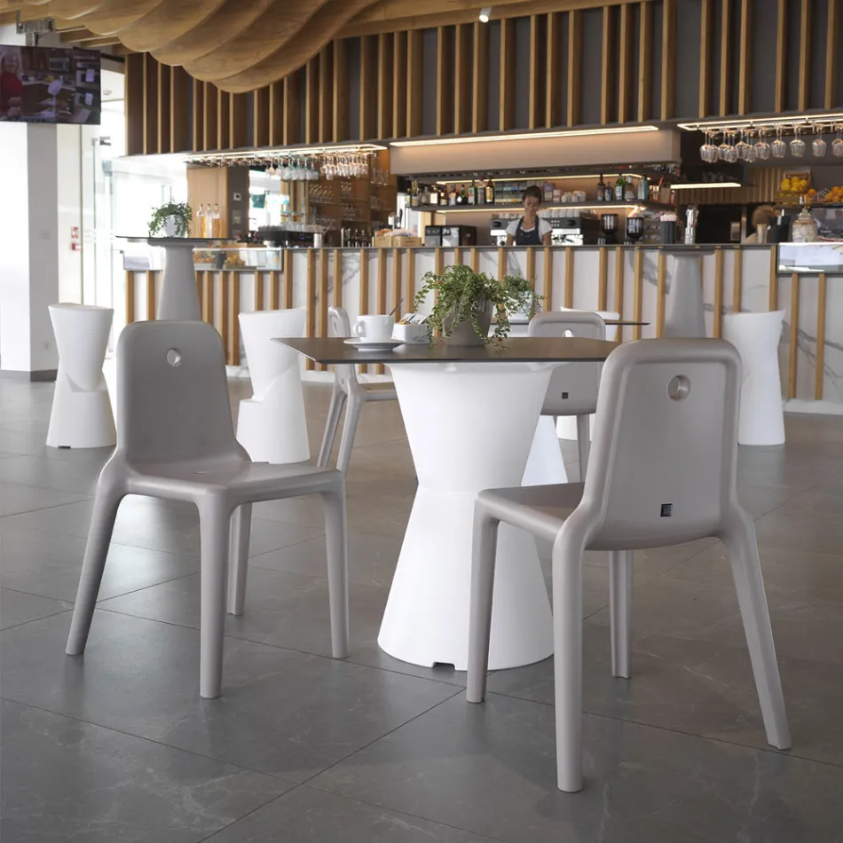 Sedia da Esterno in Polietilene 7 Colori Made in Italy 2 Pezzi - Ronnie Viadurini