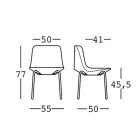 Sedia da Esterno in Polietilene e Alluminio Made in Italy 2 Pezzi - Rizia Viadurini