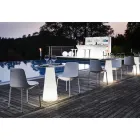 Sedia da Esterno in Polietilene e Alluminio Made in Italy 2 Pezzi - Rizia Viadurini