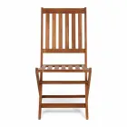 Sedia da Esterno Pieghevole in Legno di Acacia, 2 Pezzi - Grima Viadurini