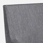 Sedia da Esterno Rivestita in Tessuto con Gambe in Alluminio, 4 Pezzi - Nia Viadurini