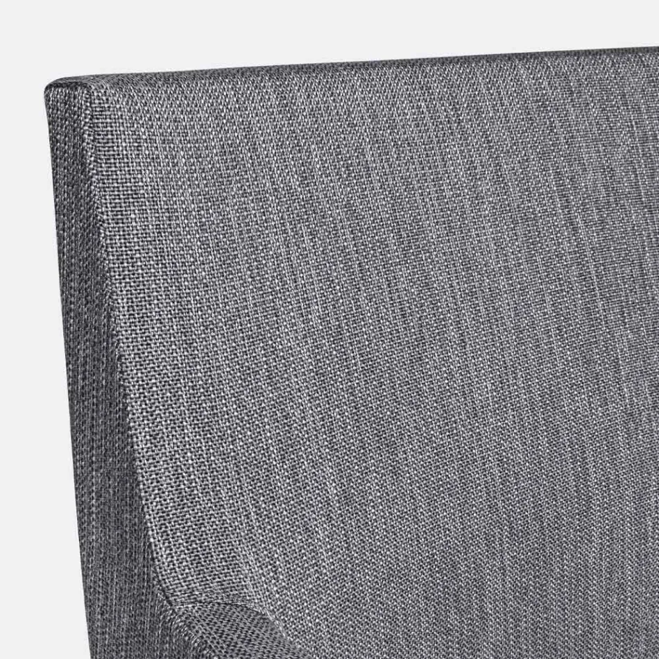 Sedia da Esterno Rivestita in Tessuto con Gambe in Alluminio, 4 Pezzi - Nia Viadurini