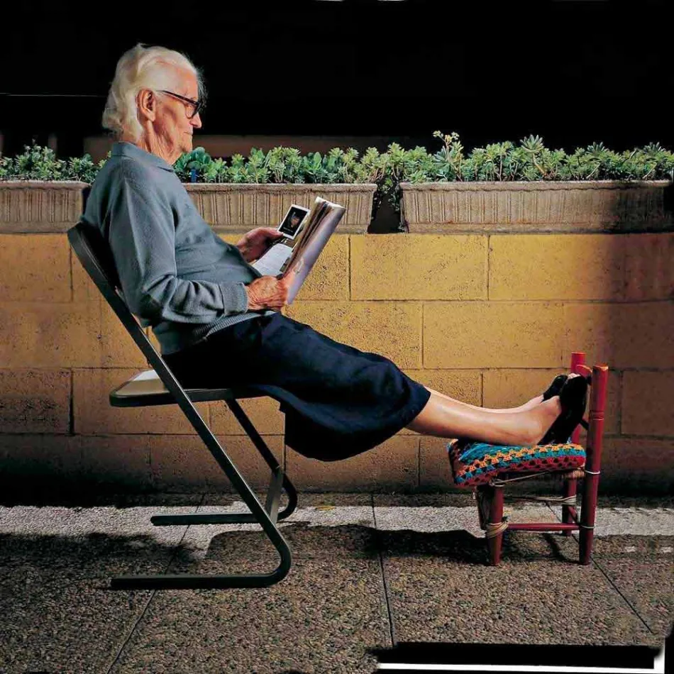 Sedia da Giardino Impilabile in Acciaio Design Moderno Made in Italy - Boston Viadurini