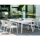 Sedia da Giardino Impilabile in Alluminio e Tessuto Tecnico – Smart By Varaschin Viadurini