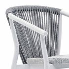 Sedia da Giardino Impilabile in Alluminio e Tessuto Tecnico – Smart By Varaschin Viadurini