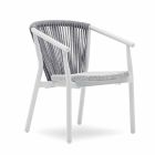 Sedia da Giardino Impilabile in Alluminio e Tessuto Tecnico – Smart By Varaschin Viadurini