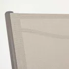 Sedia da Giardino Impilabile in Alluminio e Textilene Design Moderno - Franz Viadurini