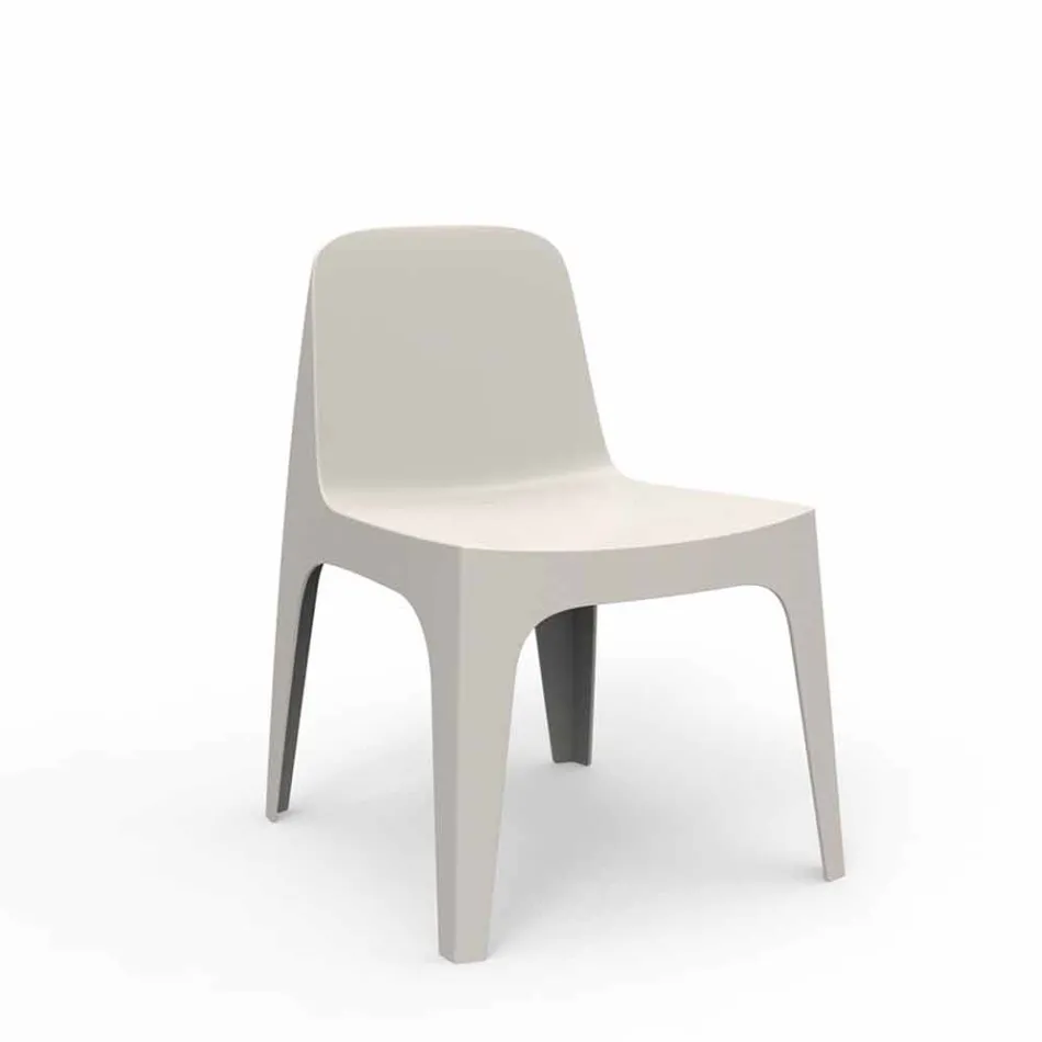 Sedia da giardino impilabile in polipropilene Solid Vondom, di design Viadurini