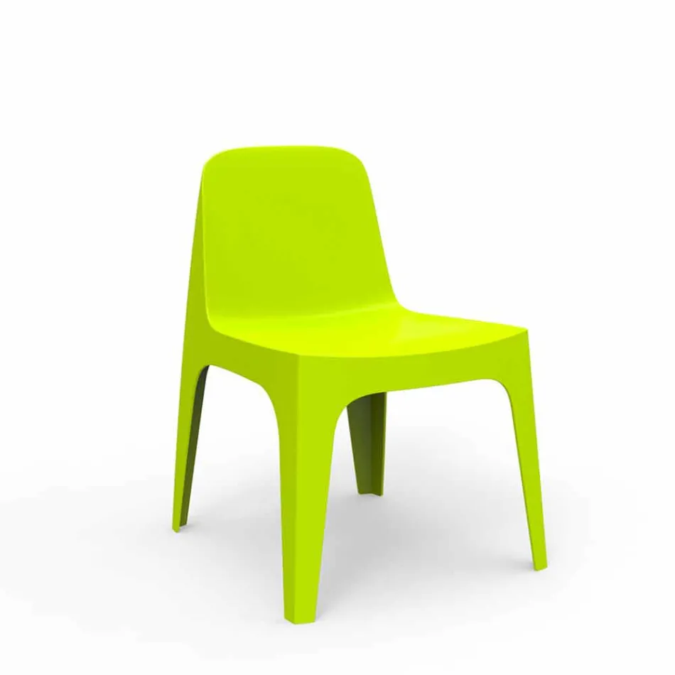 Sedia da giardino impilabile in polipropilene Solid Vondom, di design Viadurini