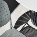 Sedia da Giardino in Metallo Verniciato Made in Italy 2 Pezzi - Sinergia Viadurini