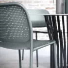 Sedia da Giardino in Metallo Verniciato Made in Italy 2 Pezzi - Sinergia Viadurini