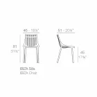 Sedia da Giardino in Plastica Colorata Impilabile 4 Pezzi - Ibiza by Vondom Viadurini