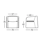 Sedia da Giardino in Polietilene e Legno di Betulla Made in Italy - Talula Viadurini