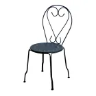 Sedia da Giardino Realizzata Interamente in Metallo - Archivio Viadurini