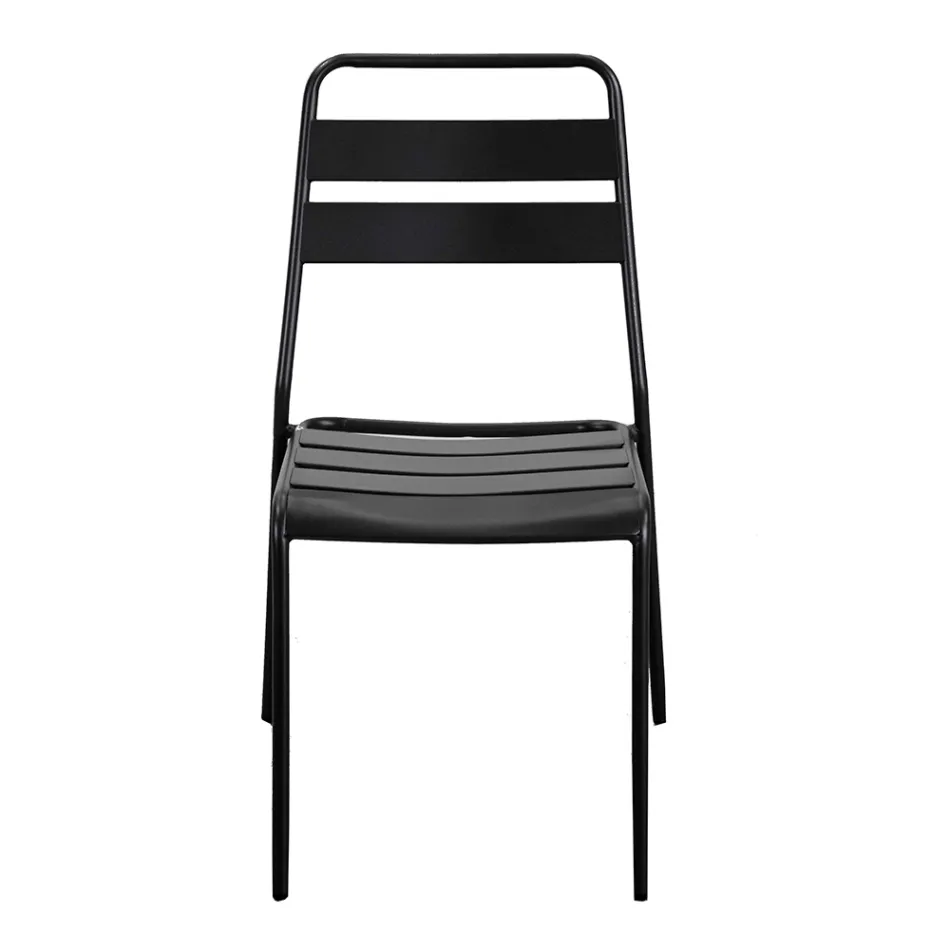 Sedia da Giardino Realizzata Interamente in Metallo - Nastro Viadurini