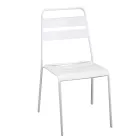 Sedia da Giardino Realizzata Interamente in Metallo - Nastro Viadurini