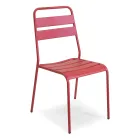 Sedia da Giardino Realizzata Interamente in Metallo - Nastro Viadurini