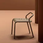 Sedia da Giardino Struttura in Alluminio Made in Italy - Noss by Varaschin Viadurini